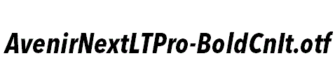 AvenirNextLTPro-BoldCnIt