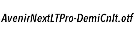 AvenirNextLTPro-DemiCnIt