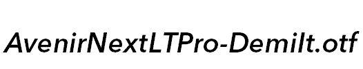 AvenirNextLTPro-DemiIt