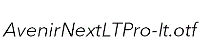 AvenirNextLTPro-It