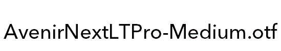 AvenirNextLTPro-Medium