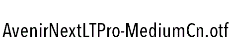 AvenirNextLTPro-MediumCn
