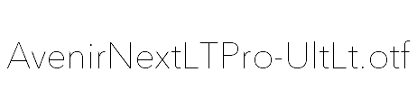 AvenirNextLTPro-UltLt