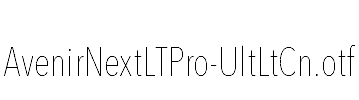 AvenirNextLTPro-UltLtCn