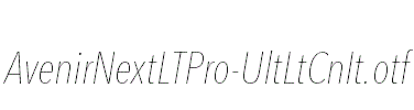 AvenirNextLTPro-UltLtCnIt