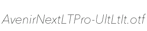 AvenirNextLTPro-UltLtIt