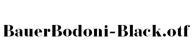 BauerBodoni-Black