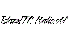 BlazeITC-Italic