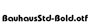 BauhausStd-Bold