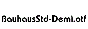 BauhausStd-Demi