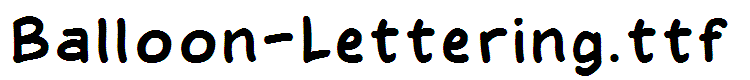 Balloon-Lettering