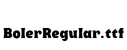 BolerRegular