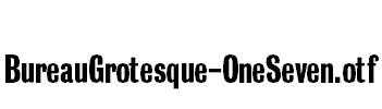 BureauGrotesque-OneSeven