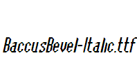 BaccusBevel-Italic