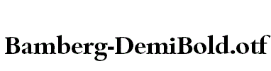 Bamberg-DemiBold