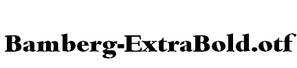 Bamberg-ExtraBold