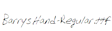 BarrysHand-Regular
