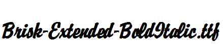 Brisk-Extended-BoldItalic