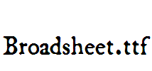 Broadsheet