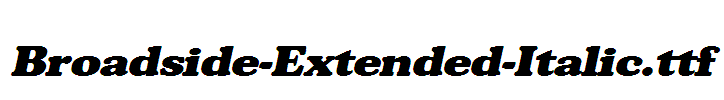 Broadside-Extended-Italic