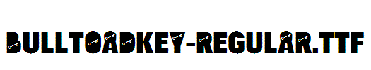 BulltoadKey-Regular