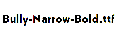 Bully-Narrow-Bold
