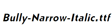 Bully-Narrow-Italic