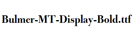 Bulmer-MT-Display-Bold