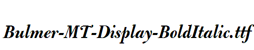 Bulmer-MT-Display-BoldItalic