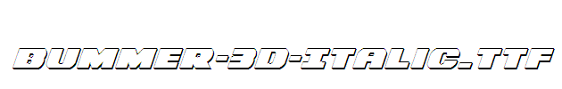 Bummer-3D-Italic