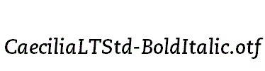 CaeciliaLTStd-BoldItalic