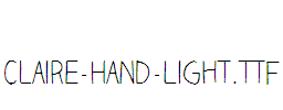 Claire-Hand-Light