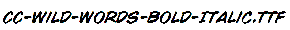 CC-Wild-Words-Bold-Italic