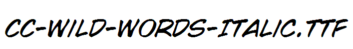 CC-Wild-Words-Italic