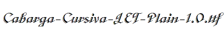 Cabarga-Cursiva-LET-Plain-1.0