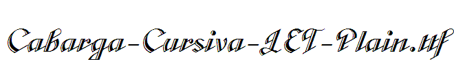 Cabarga-Cursiva-LET-Plain