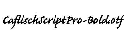 CaflischScriptPro-Bold