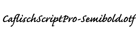 CaflischScriptPro-Semibold