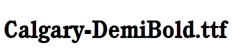Calgary-DemiBold