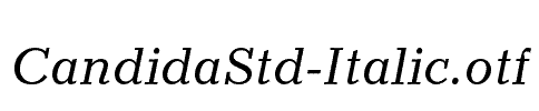 CandidaStd-Italic