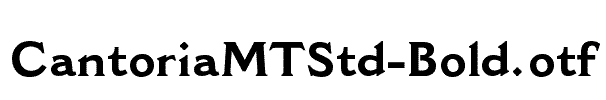 CantoriaMTStd-Bold