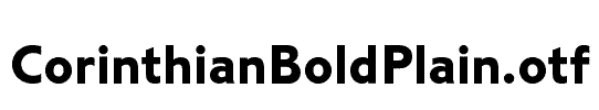 CorinthianBoldPlain