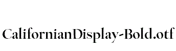 CalifornianDisplay-Bold