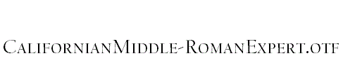 CalifornianMiddle-RomanExpert