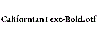 CalifornianText-Bold