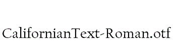 CalifornianText-Roman