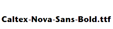 Caltex-Nova-Sans-Bold