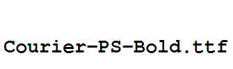 Courier-PS-Bold