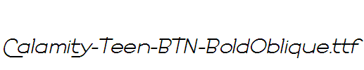 Calamity-Teen-BTN-BoldOblique