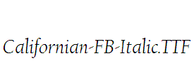 Californian-FB-Italic